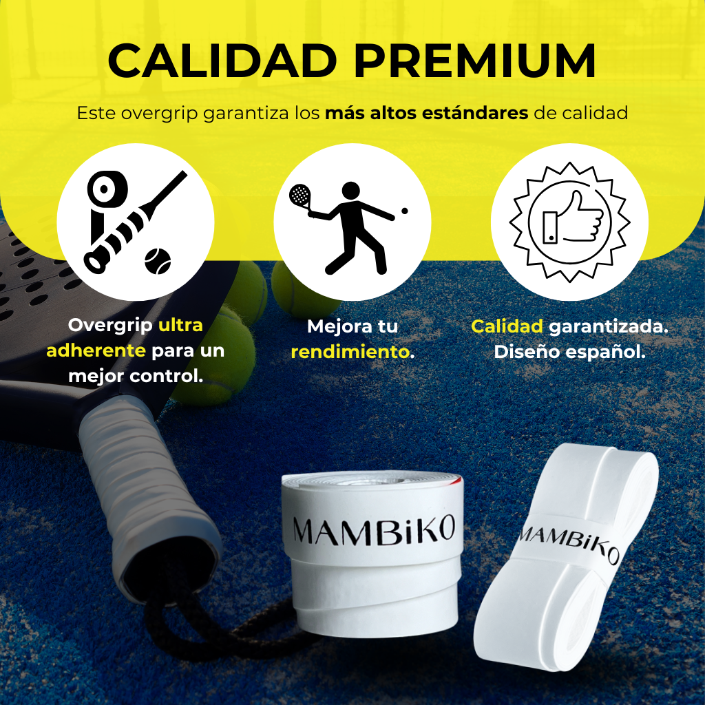 Overgrip Blanco Pádel - Pack de 10