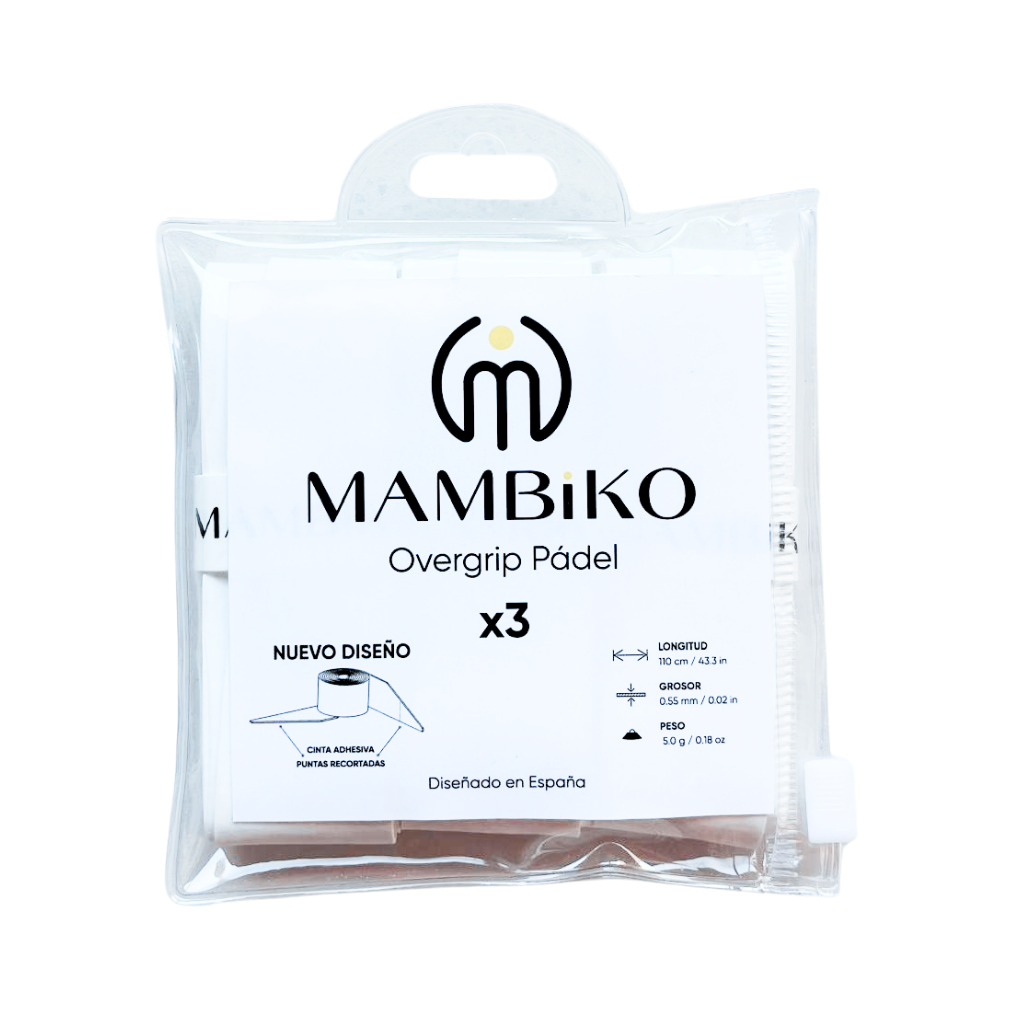 Overgrip Blanco Pádel - Pack de 3